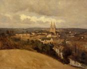 View of Saint-Lo - 让·巴蒂斯特·卡米耶·柯罗